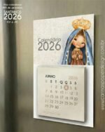 PDF Calendário mini Imã de geladeira Santinhos 2026 (Carinas Paper) - Imagem 5