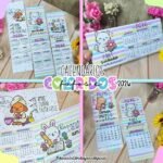Calendários fofos e coloridos 2026 (Desenhitos da Jana)