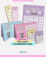 MINI COMBO Calendários Fofo 2026 (Mascute)