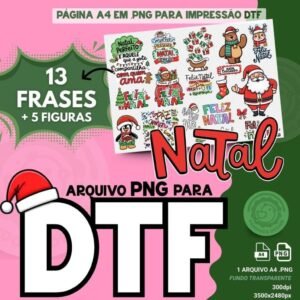 Arquivo para DTF (parte3) Frases - Natal 2025 (Pandoca)