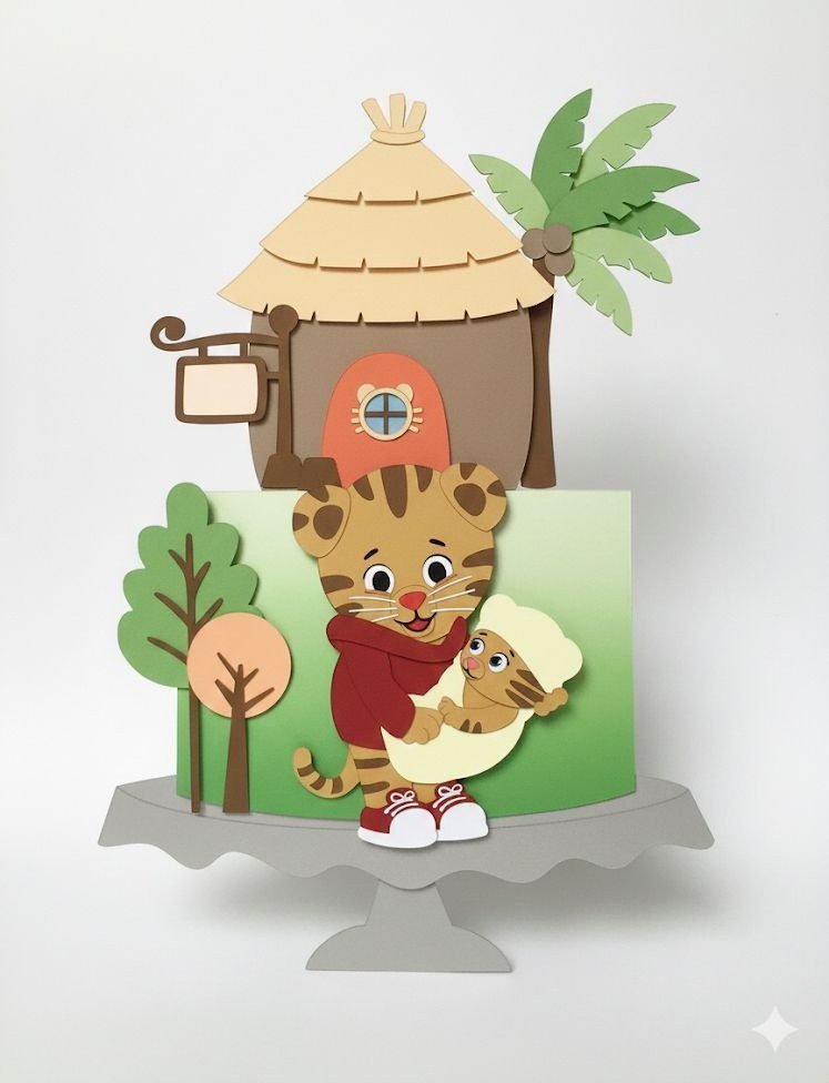 Daniel-Tigre Daniel o Tigre - Topo de Bolo - Imagem 1