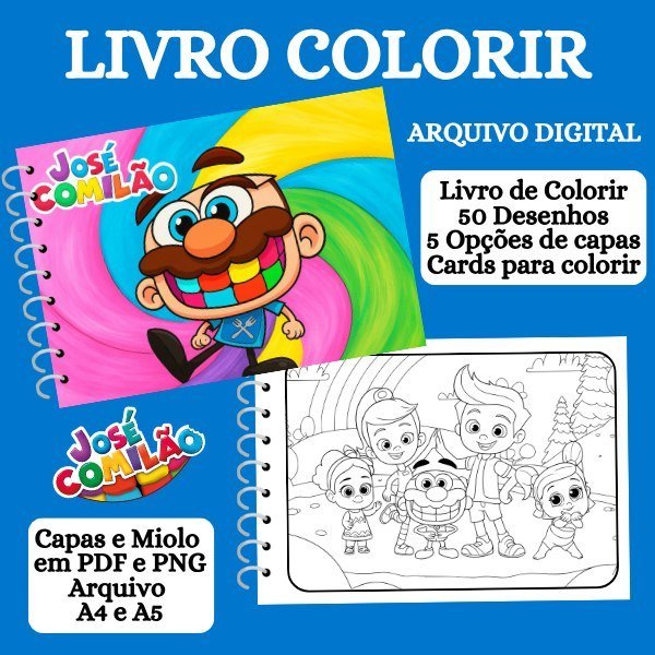 LIVRO-COLORIR-JOSE-COMILAO.jpeg José Comilão - Livro de Colorir - Imagem 1