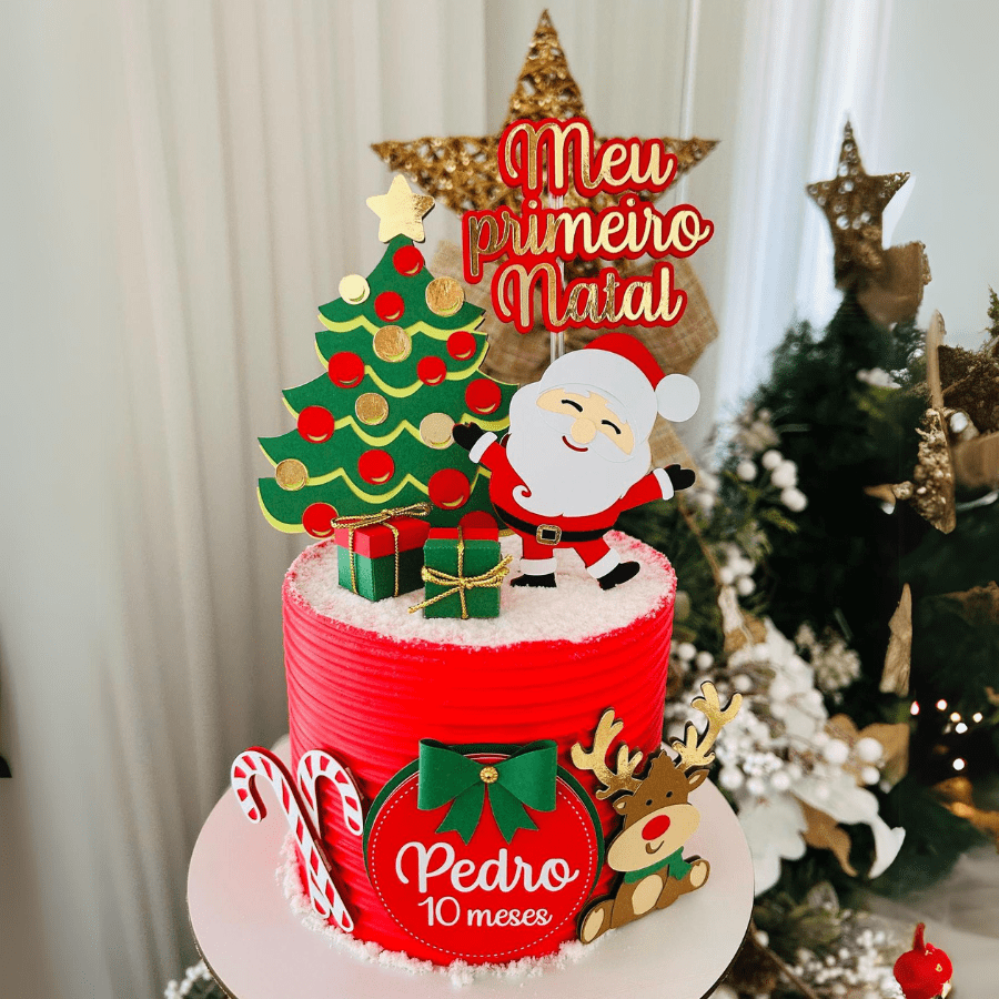 Meu-Primeiro-Natal Meu Primeiro Natal - Topo de Bolo - Imagem 1