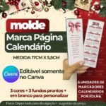 Molde Marca Página Calendário 2026