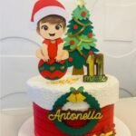 Natal Menina Gorro - Topo de Bolo