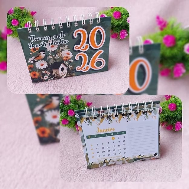 PDF-Calendario-de-Mesa-Floresca-2026-Verde PDF Calendário de Mesa Floresça 2026 - Verde - Imagem 1