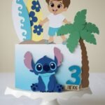 Stitch e Menino - Topo de Bolo - Topo de Bolo