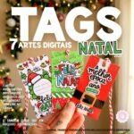 Tags de Natal - Artes prontas pra imprimir (Pandoca)