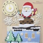 Papai Noel na Chaminé - Topo de Bolo