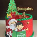 Meu primeiro natal Menino - Topo de Bolo