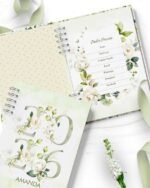 Combo 6 Agendas 2026 e Permanente Floral Rosas Brancas (Bicho Papel) - Imagem 9