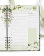 Combo 6 Agendas 2026 e Permanente Floral Rosas Brancas (Bicho Papel) - Imagem 10