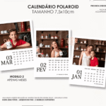 Calendário Polaroid 2026 (Moldes da Lê)
