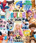 Volta às Aulas 2026 | Etiquetas Escolares | 60 TEMAS (Ana Flor)