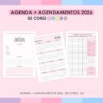 Miolo Agenda + Agendamentos 2026 - 05 Cores - Imagem 2
