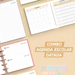 Combo Agenda Escolar 2026 Datada – Nilmara