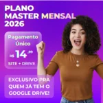PLANO MENSAL 2026 - SITE + GOOGLE DRIVE (Exclusivo pra quem já tem Google Drive)