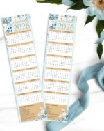 Kit Calendário 2026 – Coleção Floral Azul – Bicho Papel - Imagem 3