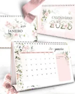 Kit Calendário 2026 – Coleção Floral Rosa – Bicho Papel - Imagem 3