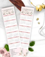 Kit Calendário 2026 – Coleção Floral Rosa – Bicho Papel - Imagem 4