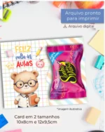 Kit Card Multiuso – Feliz Volta às Aulas – Balloon Criativo - Imagem 3
