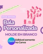 Molde Bala Personalizada – Fadinha Faz Arte - Imagem 3
