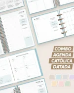 Combo Agenda Católica Datada A5 E Mini - Nilmara