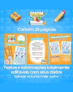 Molde Catálogo Volta às Aulas – Fadinha Faz Arte - Imagem 2