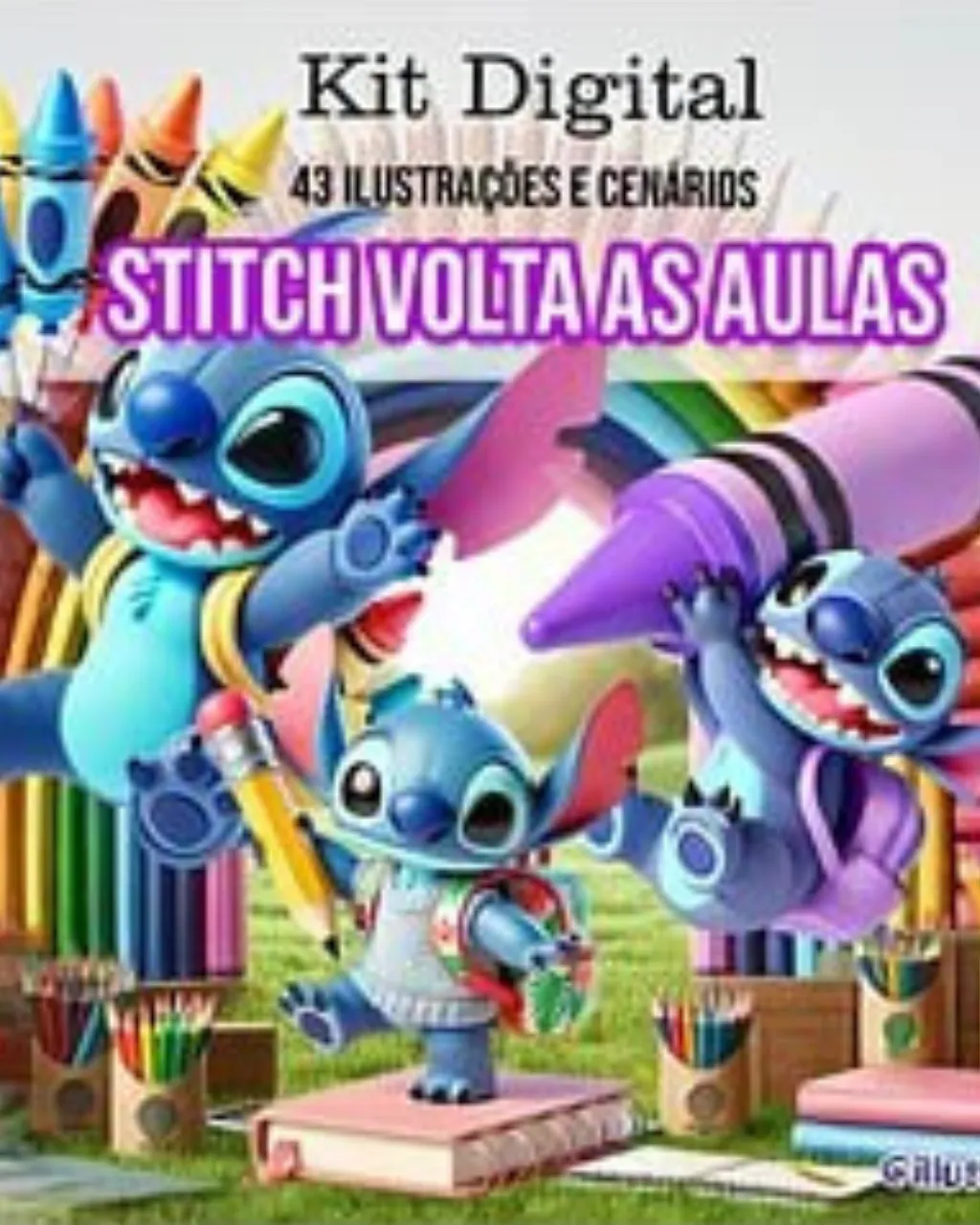 Stitch Volta às Aulas – IllustraDebResultado Stitch Volta às Aulas – IllustraDeb - Imagem 1