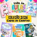 Volta às Aulas 2026 – Capas de Caderno Meninos e Meninas – Ana Flor Design