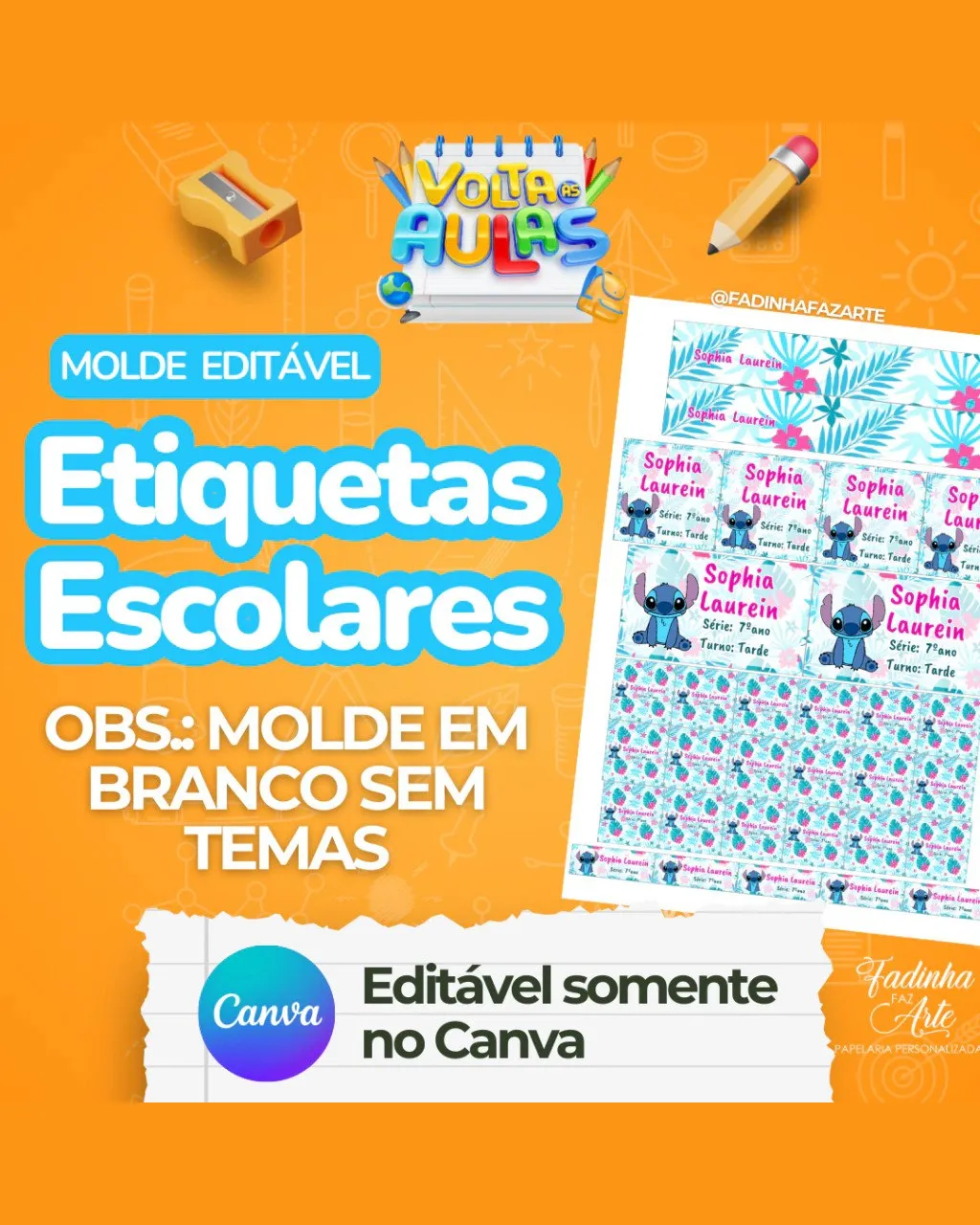 Volta às Aulas – Molde Etiquetas Escolares – Fadinha Faz Arte-1Resultado Volta às Aulas – Molde Etiquetas Escolares – Fadinha Faz Arte - Imagem 1