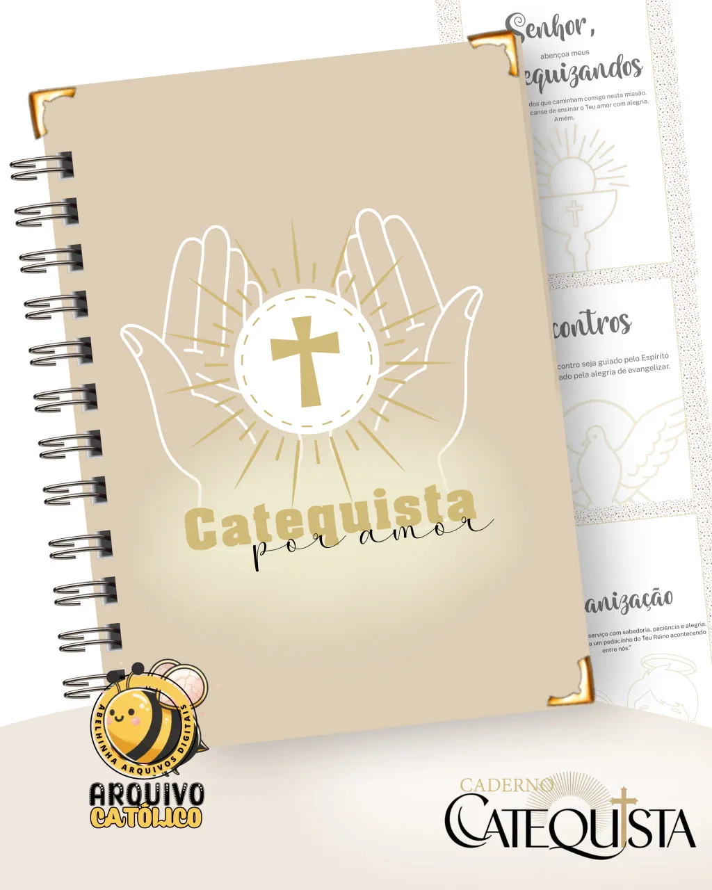 Caderno Catequista – Abelhinha-1 Caderno Catequista – Abelhinha - Imagem 1