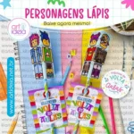 Personagens Lápis Volta às Aulas – Art Ideia