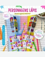 Personagens Lápis Volta às Aulas – Art Ideia