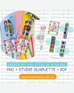 Personagens Lápis Volta às Aulas – Art Ideia - Imagem 2