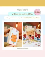Volta às Aulas 2026 – Estúdio G19 | Tema Pet Cat & Dog