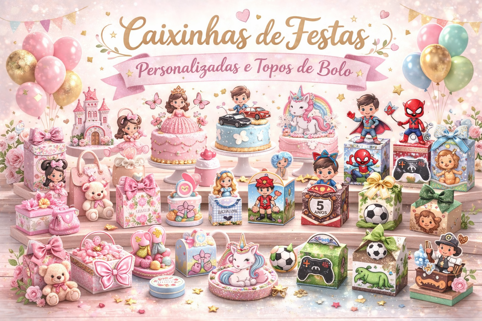 CAIXINHAS DE FESTAS E TOPOS DE BOLO SITE