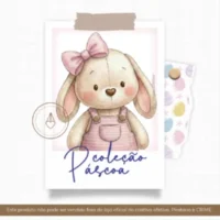 Coleção Páscoa Criativa Rosa – Arquivo Digital para Imprimir com Lembrancinhas e Personalizados