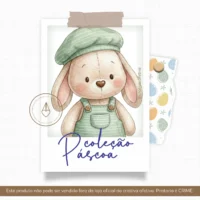 Coleção Páscoa Criativa Verde – Arquivo Digital para Imprimir com Lembrancinhas e Personalizados