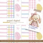 Coleção Páscoa Criativa Rosa – Arquivo Digital para Imprimir com Lembrancinhas e Personalizados - Imagem 2