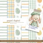 Coleção Páscoa Criativa Verde – Arquivo Digital para Imprimir com Lembrancinhas e Personalizados - Imagem 2