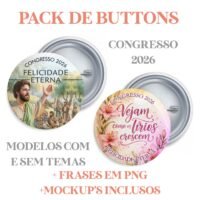 Pack Buttons - Congresso Regional 2026