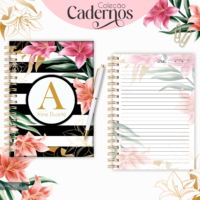 Caderno Flower Black (Lina Criativa)