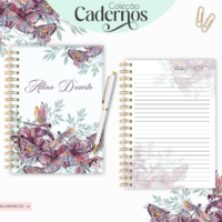 Caderno Floral Verde (Lina Criativa)