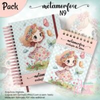 Caderno A5 + Bloquinho – Metamorfose N9 (Jana Bicalho)