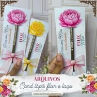 Card Lápis laço - Dia das Mães 2026
