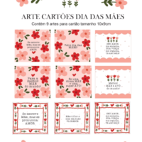 Arte Digital Cartões Dia das Mães