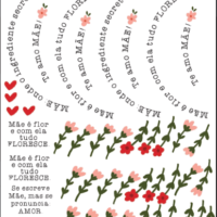 Arte Digital DTF UV Dia das Mães arte pires (folha A4)