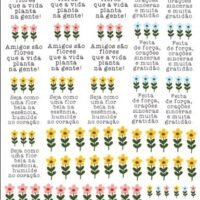 Arte Digital Frases Flores ( tamanho folha A4)