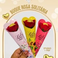 Buquê Rosa Solitária - Dia das Mães